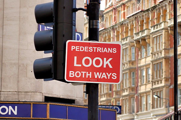 pedestrians look both ways